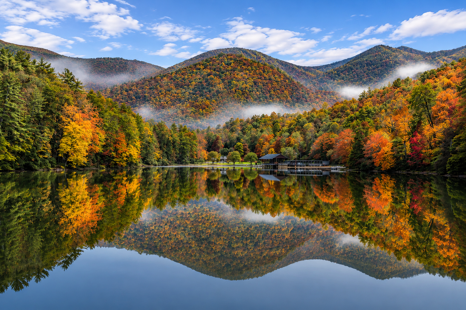 Lake Trahlyta in Blairsville, Georgia
