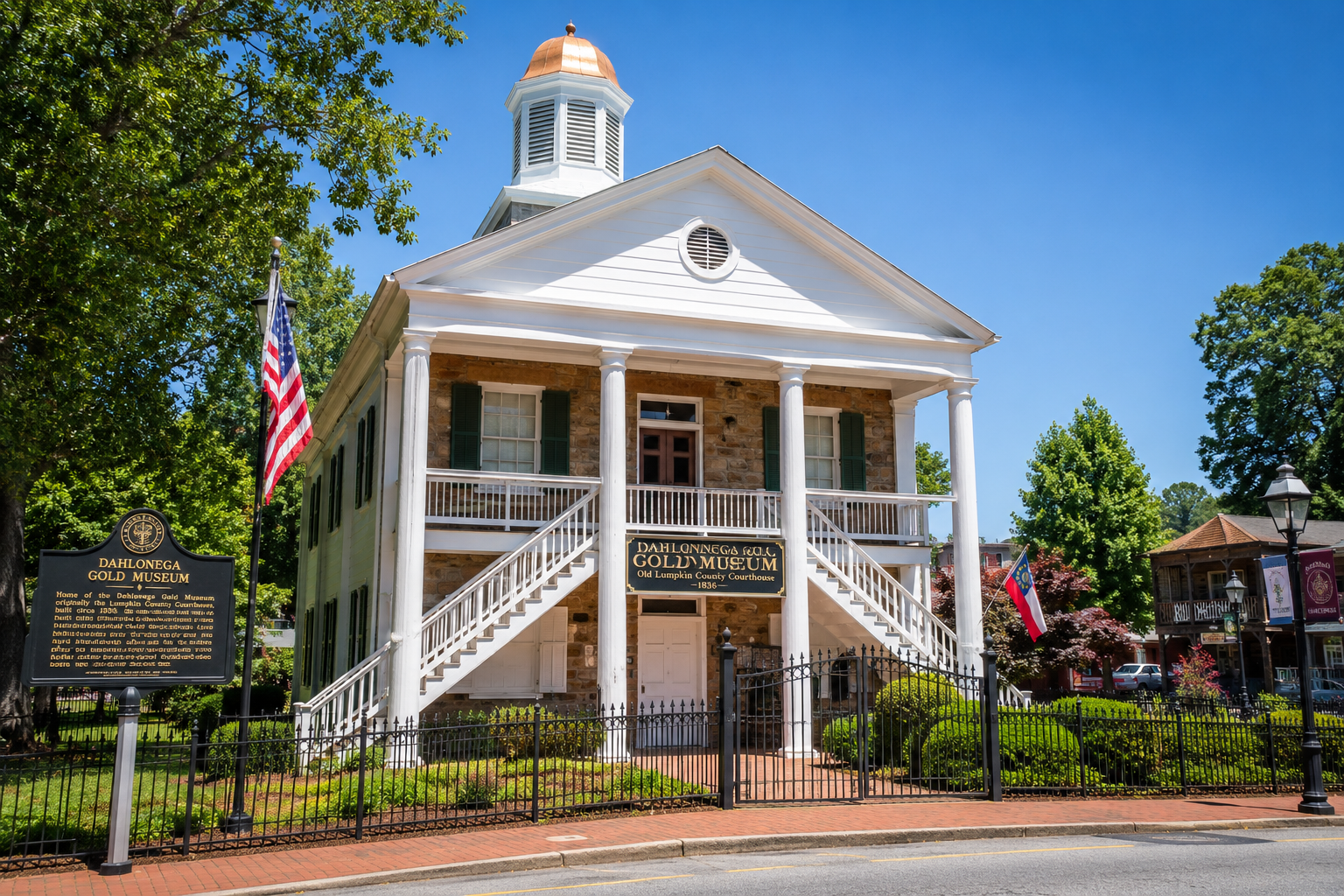 Dahlonega Gold Museum in historic downtown Dahlonega, Georgia